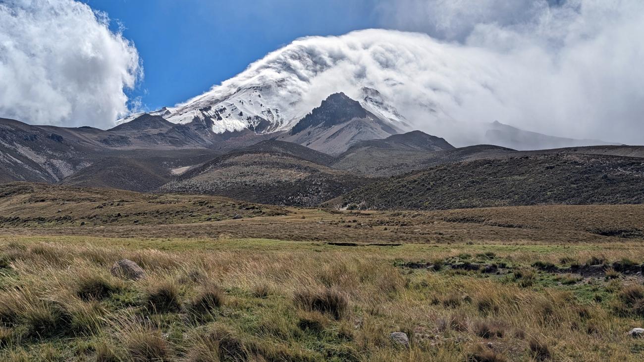 Chimbozo Volcano, Ecuador from south flank
